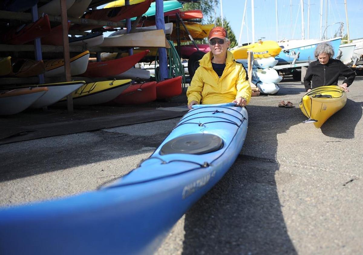 The Community Boating Center, 555 Harris Ave., hosts a number of group paddles on tandem sea kayaks through late summer.