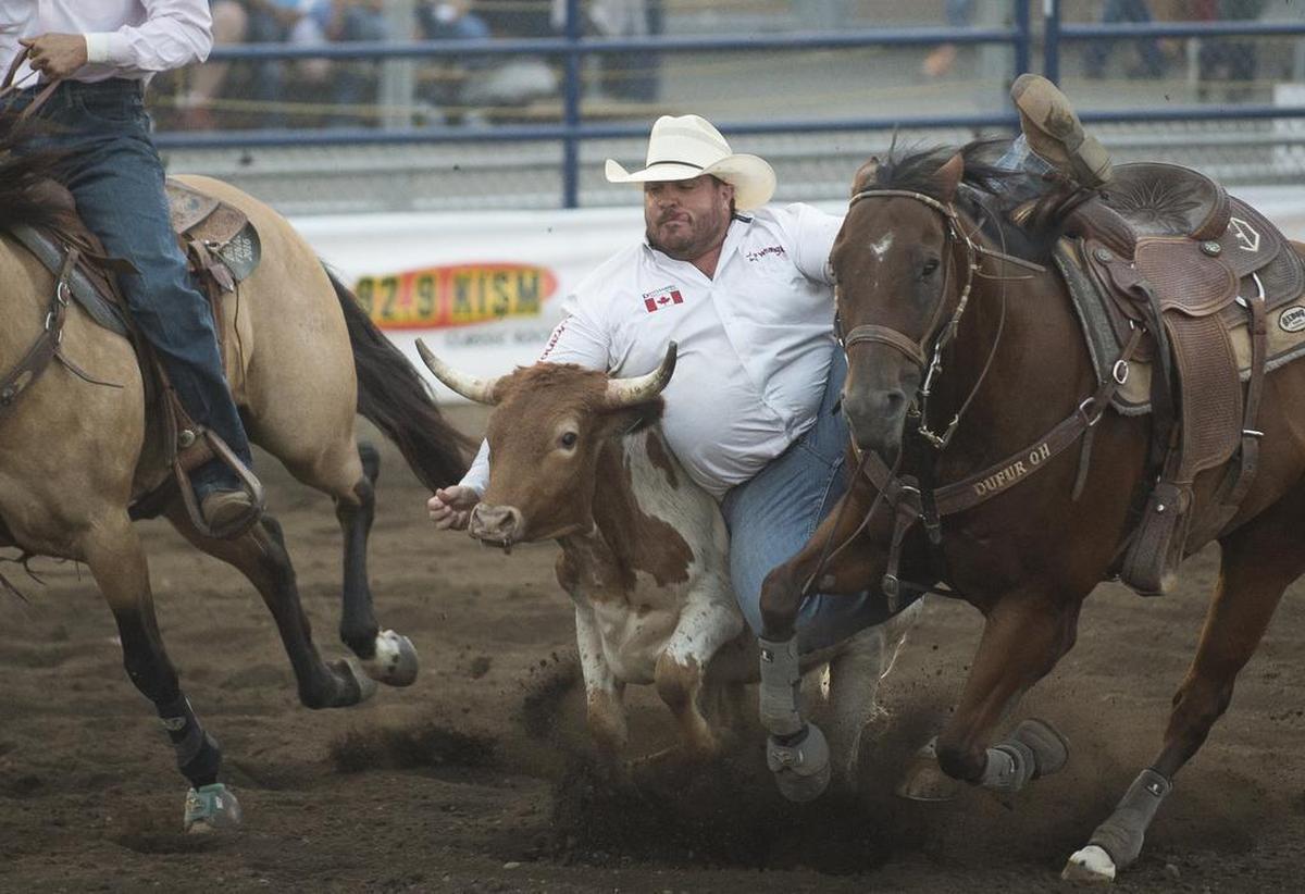 This year’s PRCA Rodeo at the Northwest Washington Fair takes place Monday, Aug. 11, and Tuesday, Aug. 12, starting at 7 p.m. both nights. 