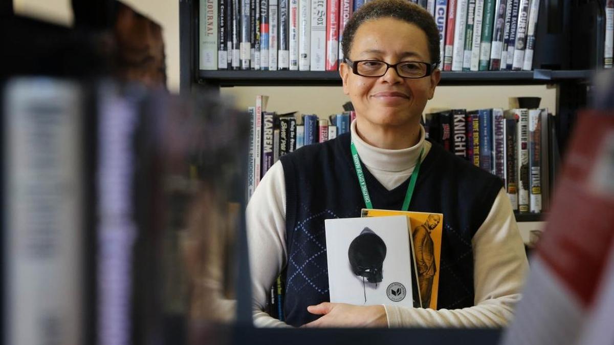 Jo Anne Willis, Manager of the Austin branch of the Chicago Public Library, poses for a portrait at the Austin library on Feb. 1, 2016 in Chicago. She says there is a waiting list to check out books on racial discrimination at her branch.