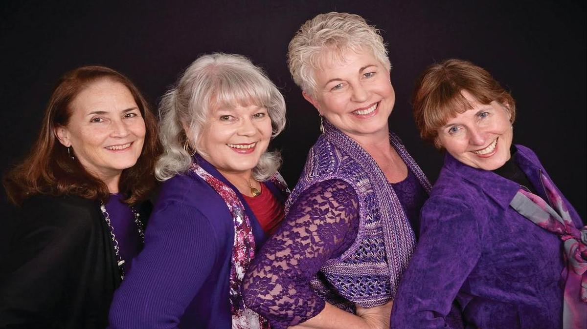 
The Honeybees - Kathy Murray, Iris Likkel, Barb Fuller and Marcia Reimers - perform Saturday, June 13, at Haynie Grange.
