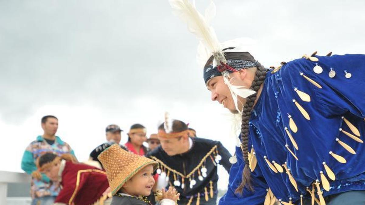 
Tribal dances are a highlight of the Lummi Stommish Water Festival, which runs June 10-14 at Gooseberrry Point.
