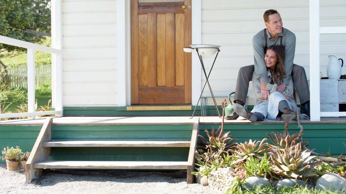 Michael Fassbender plays Tom Sherbourne and Alicia Vikander plays his wife Isabel in “The Light Between Oceans,” based on the acclaimed novel by M.L. Stedman.