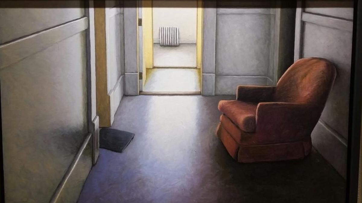 Susan Bennerstrom’s “Odd Fellows II” is among the works from the private collection of Chuck and Dee Robinson showing at Jansen Art Center in Lynden.