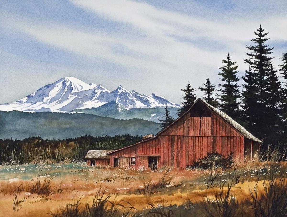 James Williamson’s “County Landscape” is among the works featured at the Whatcom Art Market in Fairhaven, celebrating its seventh anniversary Friday through Sunday.