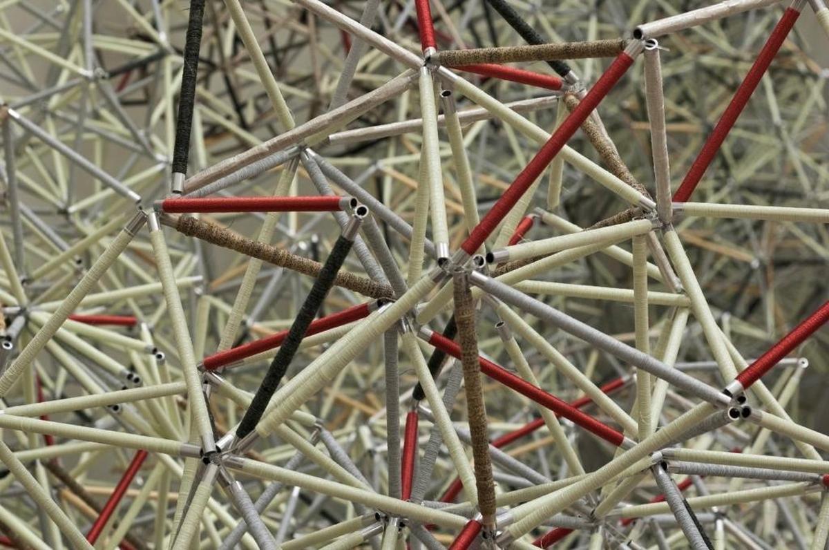 Detail from Icelandic artist Ingibjörg Jónsdóttir’s installation “Parallel Universes,” which is part of the “How Space Turns” exhibit at the Western Gallery.