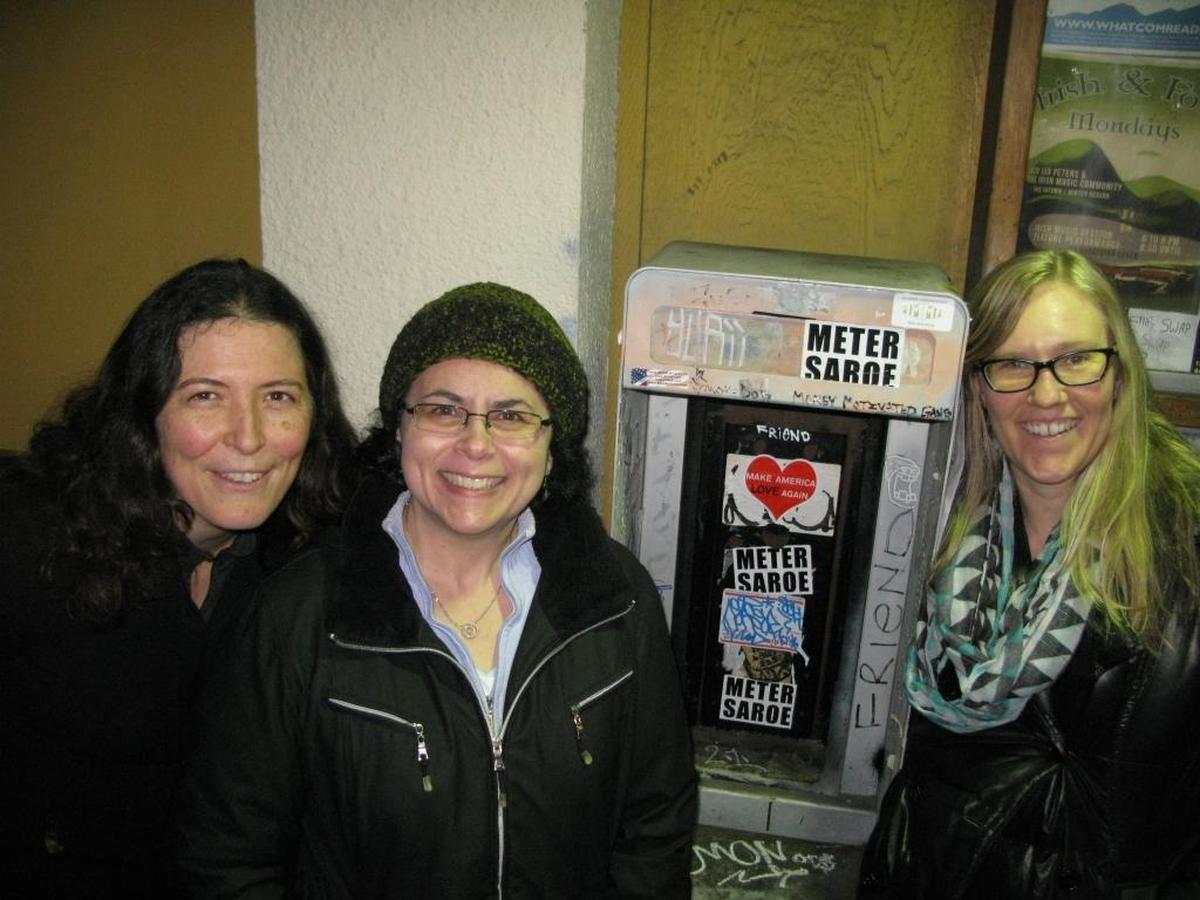 Bellingham “Poem Booth Team” Christen Mattix, Shannon Laws and Summer Starr are Kickstarting a contest for poems to be displayed in a future Poem Booth outside the downtown Community Food Co-op.
