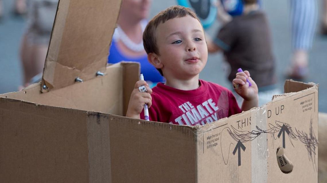 Cardboard playground, Kite Fest and circus fun this weekend