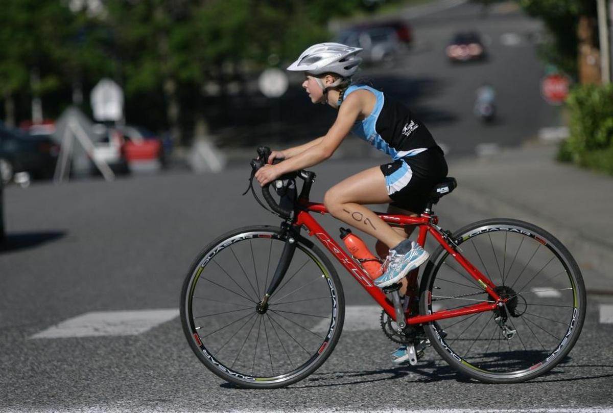 Kids ages 5 to 13 years old can take part in the Bellingham Youth Triathlon on Sunday. There are three divisions, start times, and distances for kids in swimming, biking and running.