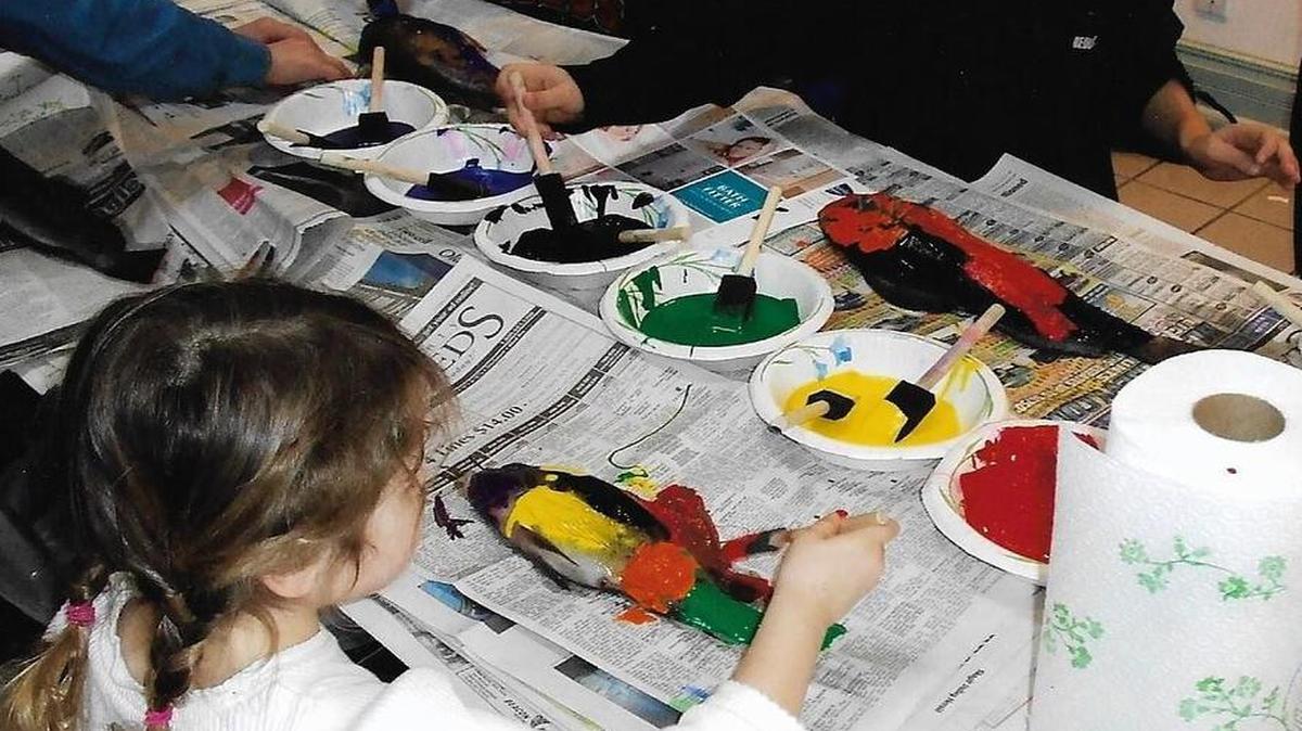 Kids can create“fish printings” – masterpieces made out of a dead fish and paint – as part of the La Conner Rotary’s annual Smelt Derby on Saturday.