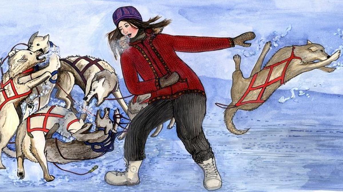 Alaskan artist Klara Maisch did the artwork for Dan O’Neill’s “Stubborn Gal,” published by the University of Alaska Press Fairbanks.