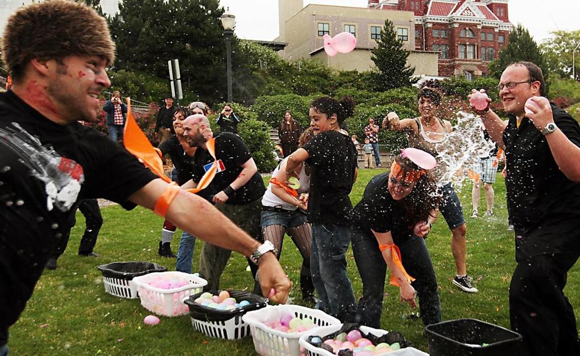 The eighth annual Save Our City: Zombies vs. Survivors event at Maritime Heritage Park in 2010 was hosted by The Black Drop Coffeehouse.
