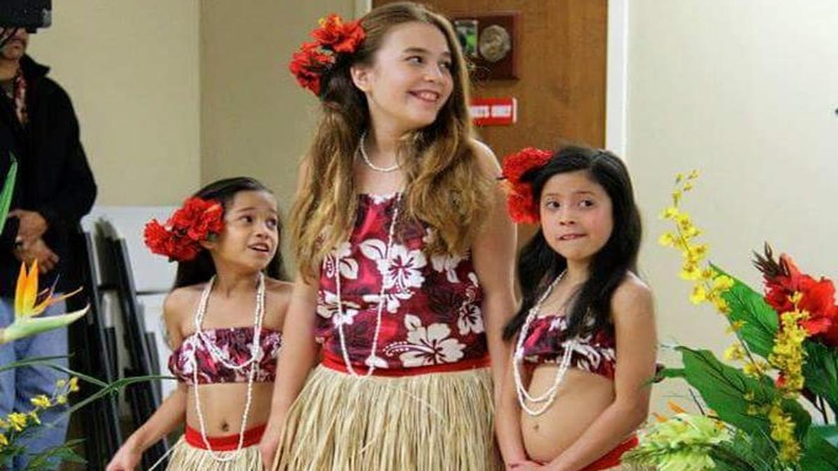 The kekei (child) beginner hula group dancers are among the performers at the Northwest Hawai'i Ohana Winter Gathering on Dec. 6.