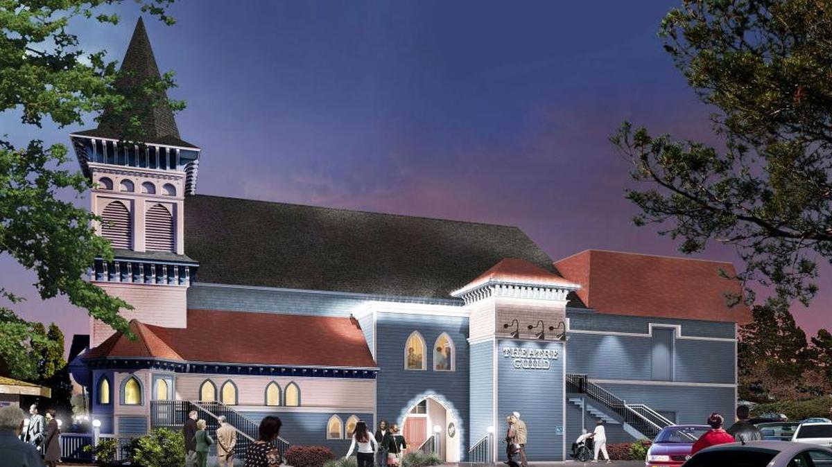 
Rick Mullen of Presentation Art Studio created this rendering of what the Bellingham Theatre Guild building will look like after its remodel.
