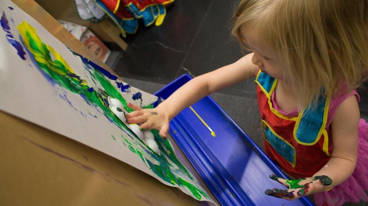 The Family Interactive Gallery in the Lightcatcher building of the Whatcom Museum is a hands-on space where children explore and learn about art, nature and history.