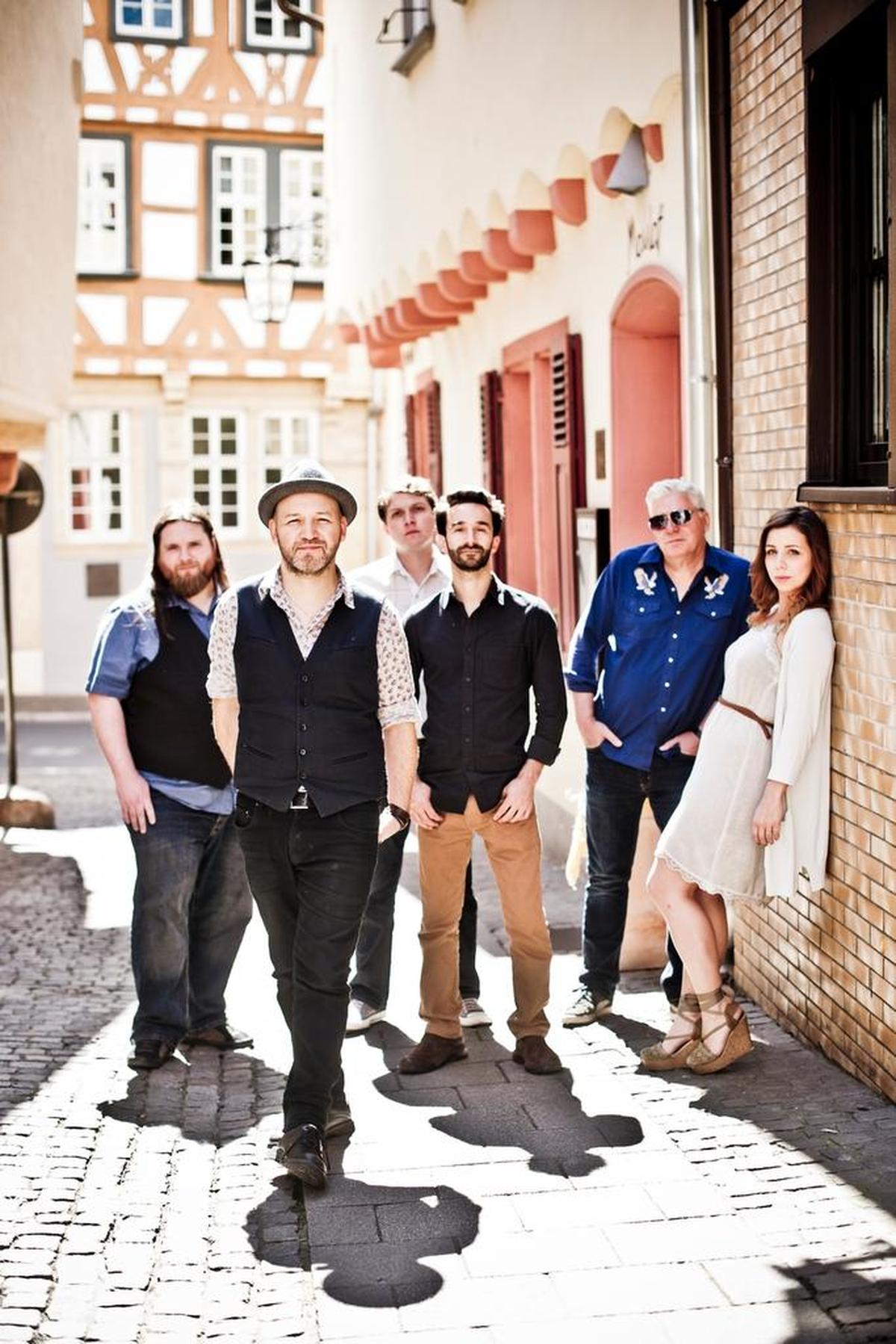 Vancouver, B.C. band The Paperboys play on Saturday at the five-year anniversary party for the Jansen Art Center in Lynden.