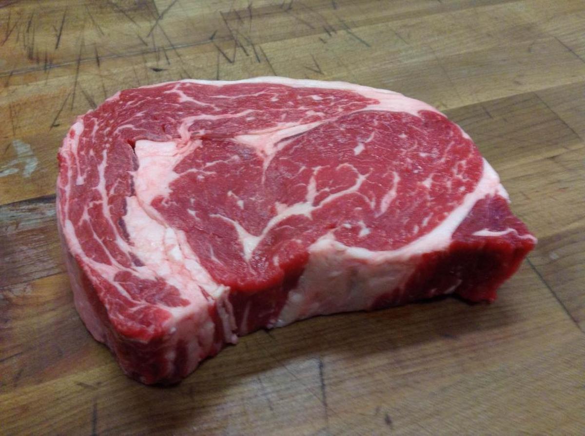 A beef ribeye is among the most flavorful cuts of meat for grilling.