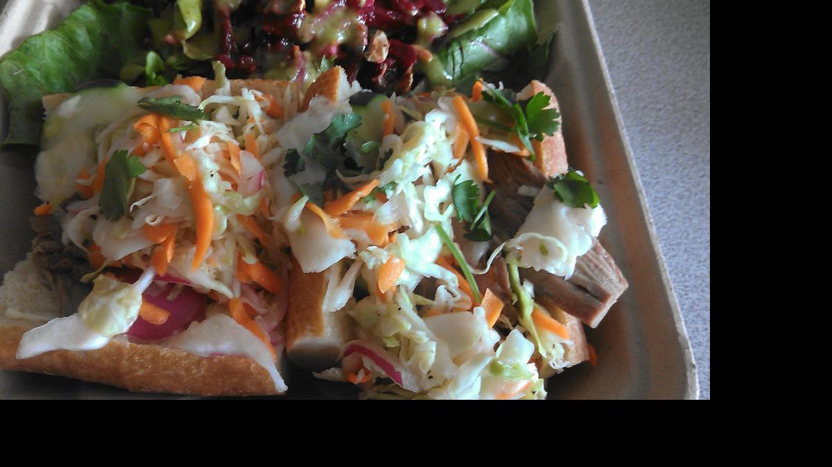 
Beef bánh mì from Brandywine Kitchen in downtown Bellingham.

