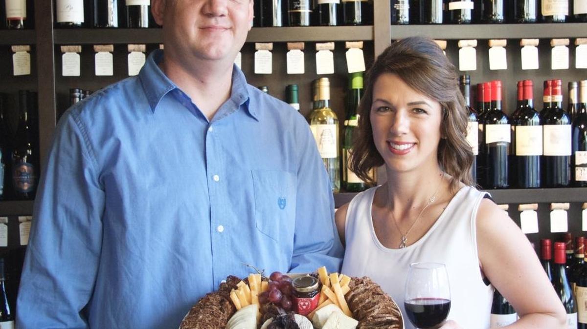 Matt and Robin Hungerford show off some items available at their restaurant The Mill by Perfectly Paired, which is opening in the Dutch Village Mall in Lynden.
