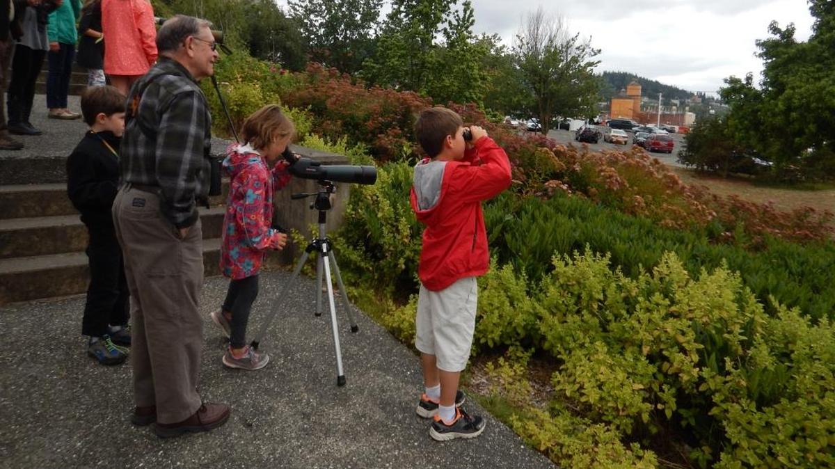 North Cascades Audubon Society members helped teach children about urban birding at the Whatcom Museum’s summer bird camp in 2016. Audubon Society volunteers answer questions from 1:30-3:30 p.m. every fourth Sunday at the Whatcom Museum’s Hall of Birds exhibit.