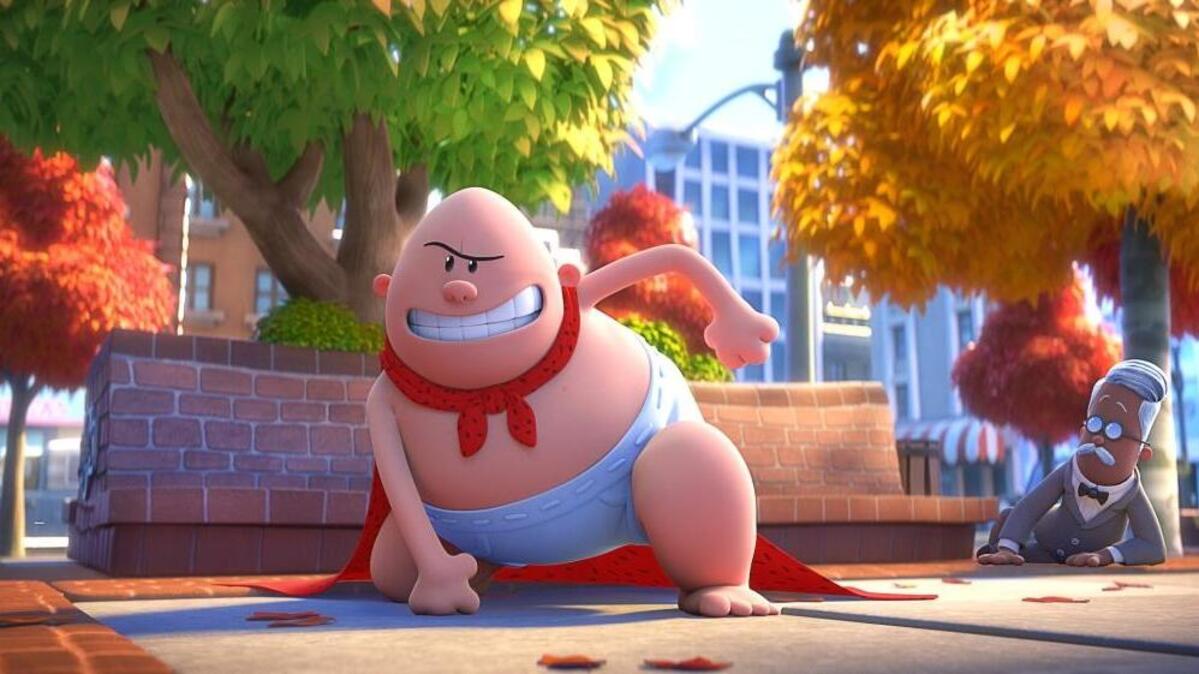 Captain Underpants, voiced by Ed Helms, in Dreamworks Animation’s “Captain Underpants: The First Epic Movie.”