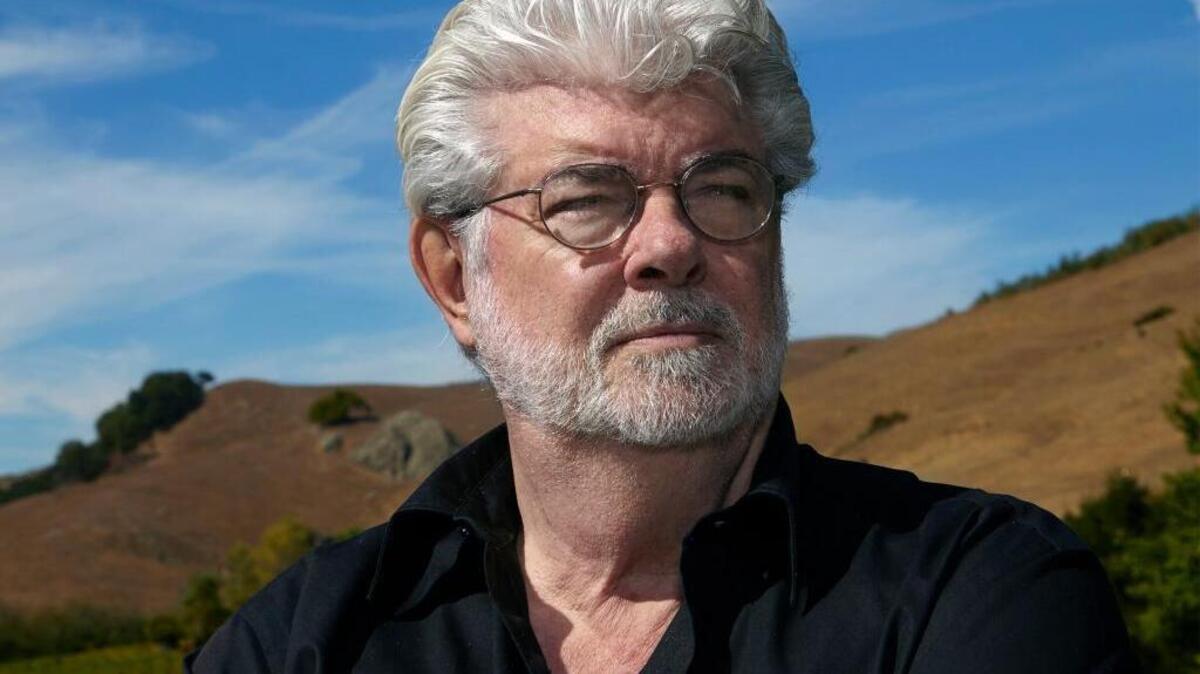 Georce Lucas, at Skywalker Ranch in Marin County, is looking forward to seeing “Star Wars” with fresh eyes for the first time.