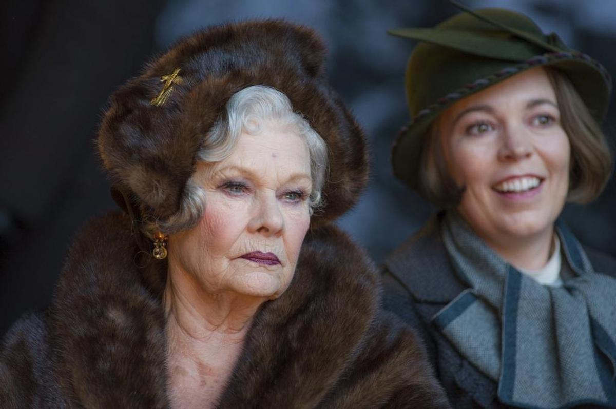 Judi Dench, left, and Olivia Colman star in “Murder on the Orient Express.”