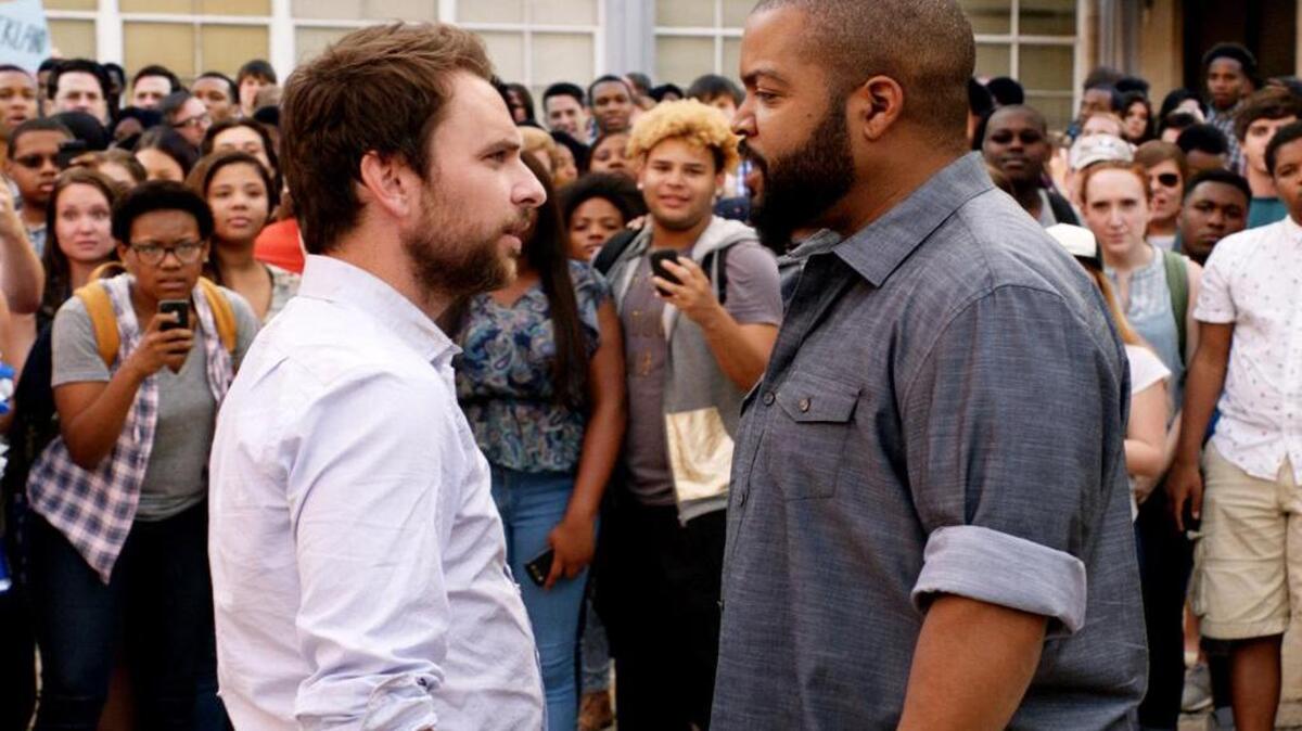 Charlie Day, left, and Ice Cube play high school teachers who are headed for a pugilistic showdown in “Fist Fight.”