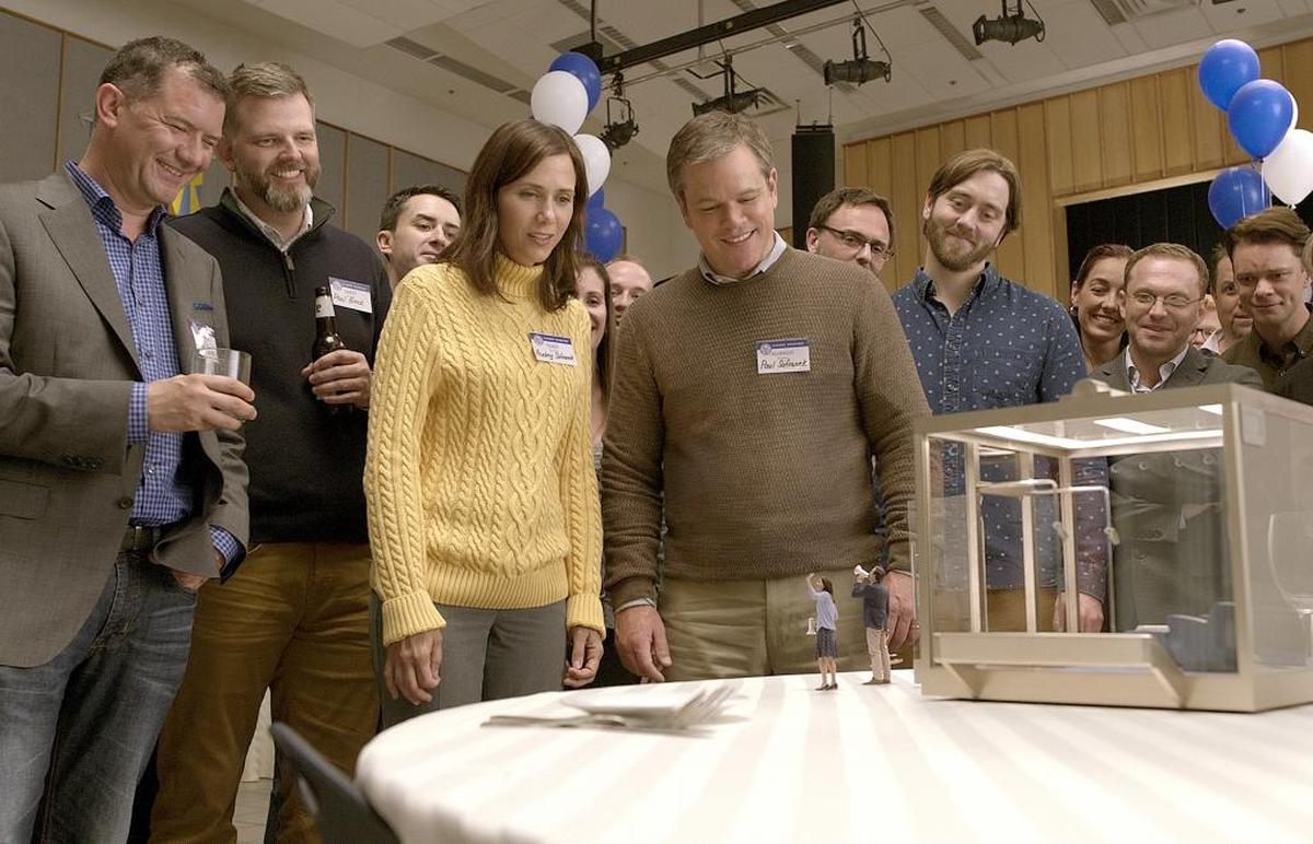 Kristen Wiig, Matt Damon, Maribeth Monroe and Jason Sudeikis star in “Downsizing.”
