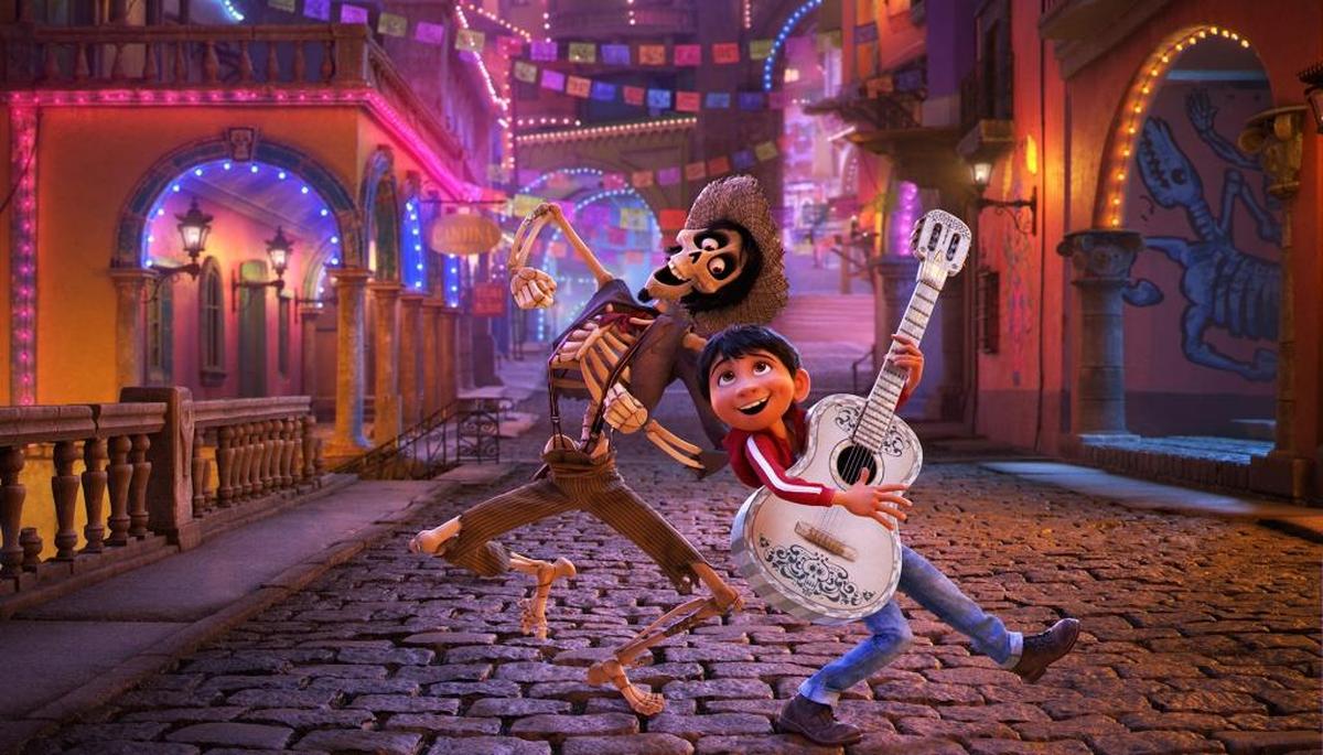 In “Coco,” Miguel’s love of music ultimately leads him to the Land of the Dead where he teams up with charming trickster Hector.