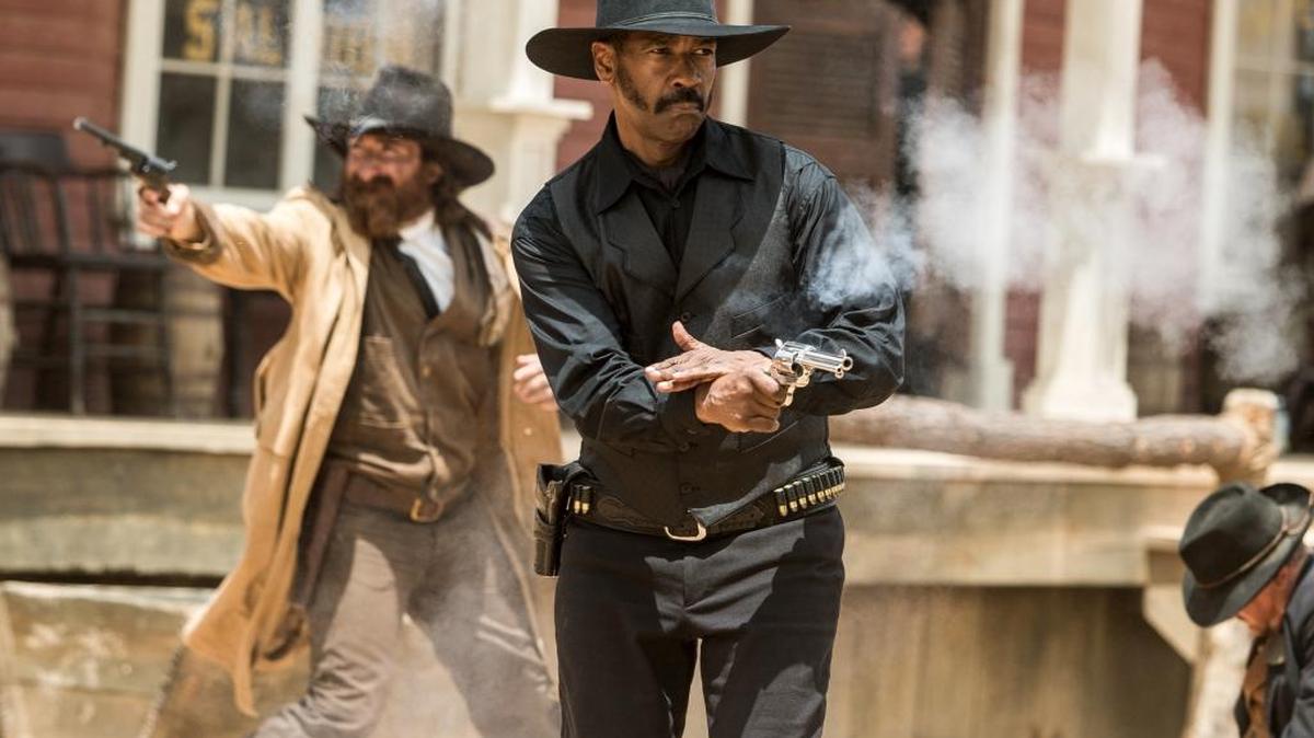 Denzel Washington appears in “The Magnificent Seven.”
