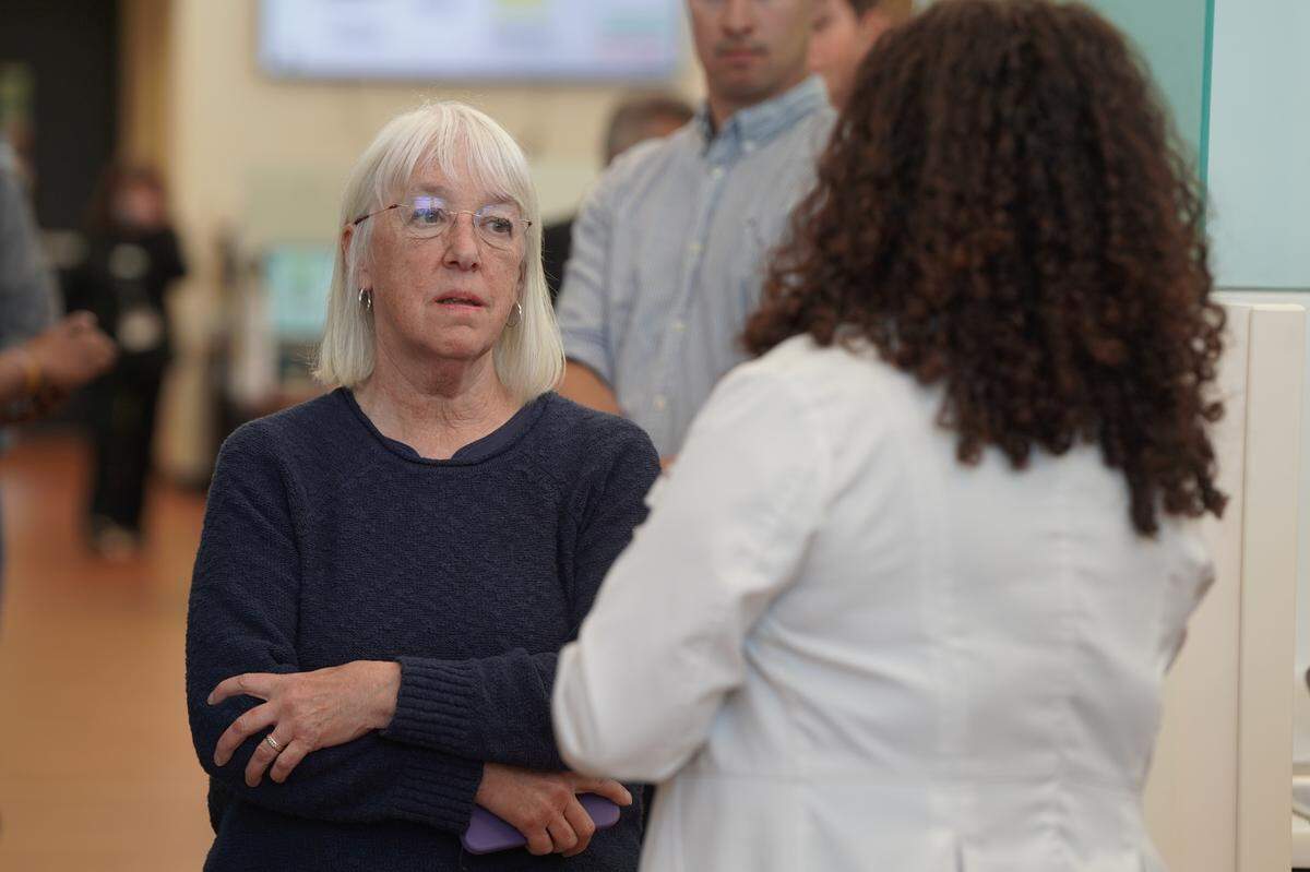 Senator Patty Murray gets a Lummi Nation Health Center tour on July 16, 2024.