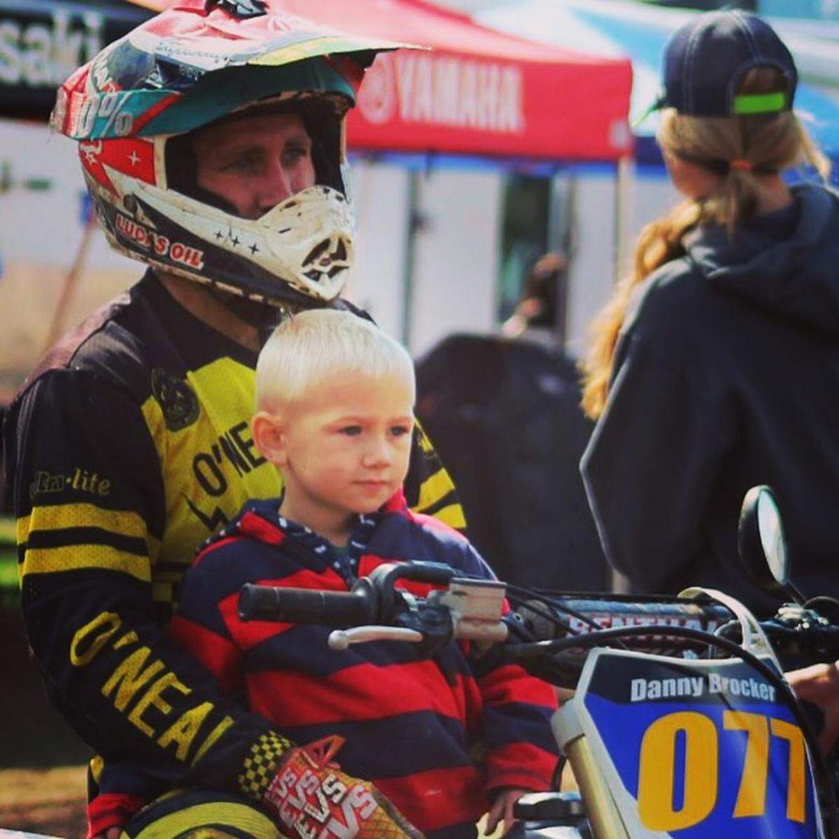 Danny Brocker and son, who live in Bellingham, at a motocross event. Brocker was jailed in June 2020 after he refused to recognize Whatcom County required him to have a conditional-use permit to keep riding motocross bikes on his rural property east of Ferndale.