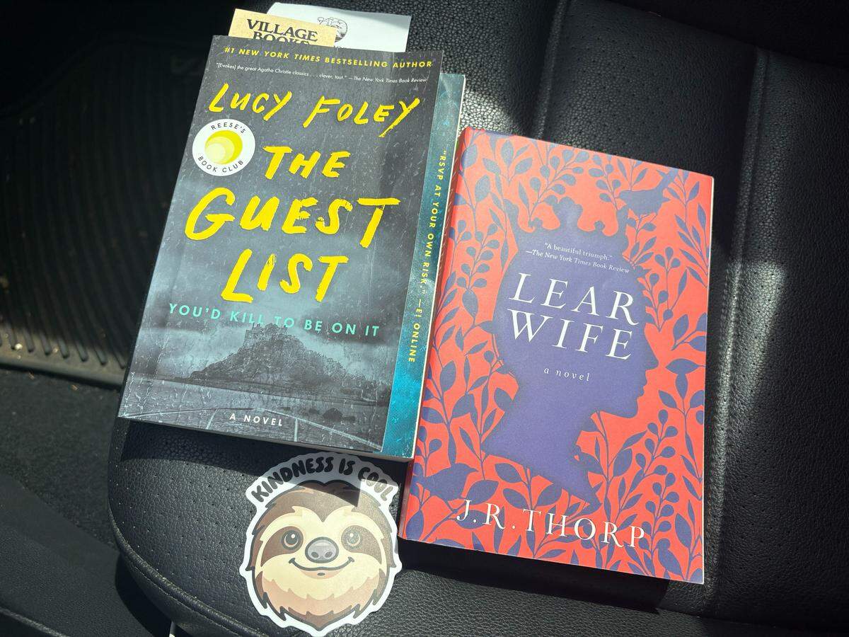 Purchases at Village Books and Paper Dreams in Lynden.