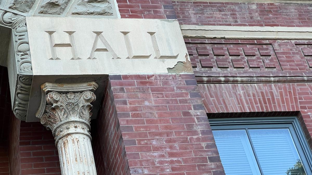 Bellingham is replacing windows and restoring the columns and red brick and Chuckanut sandstone of the Old City Hall, now part of the Whatcom Museum.