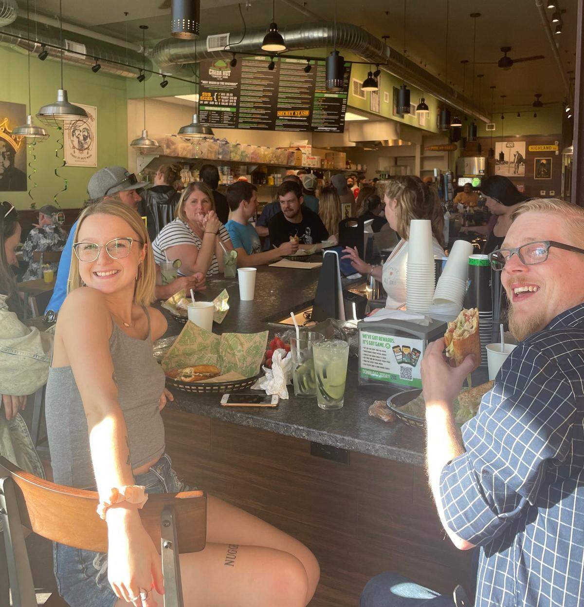 The Bellingham Cheba Hut, which opened on Monday, June 27, is the first in Washington state. It is on Holly Street in the former Rocket Donuts space.