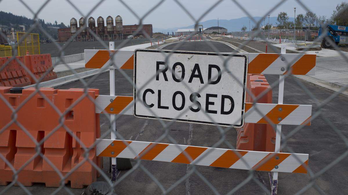 Some construction on Granary Avenue at the Bellingham waterfront has stopped during strike negotiations between International Union of Operating Engineers Local 302 and the Associated General Contractors of Washington.