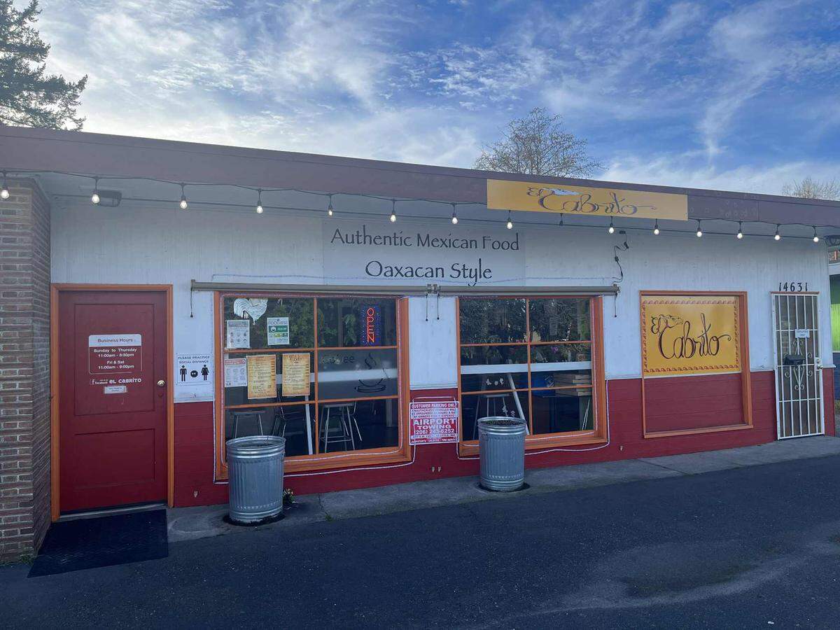 The outside of El Cabrito restaurant. The restaurant recently made Tasting Table’s ‘absolute best’ Mexican restaurant in Washington.