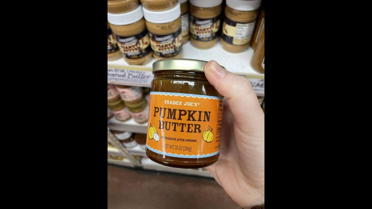 Pumpkin butter at Trader Joe’s on Wednesday, Sept. 28, at 2410 James St., Bellingham.