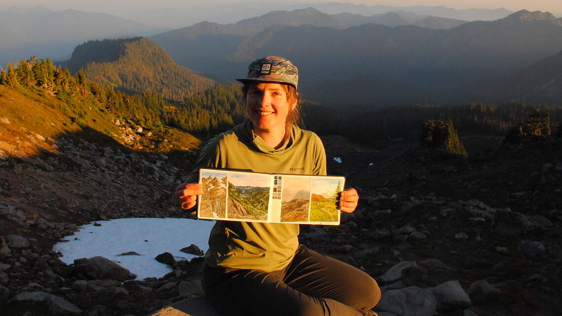 Bellingham scientist uses art to tell story of Mount Baker’s receding glaciers