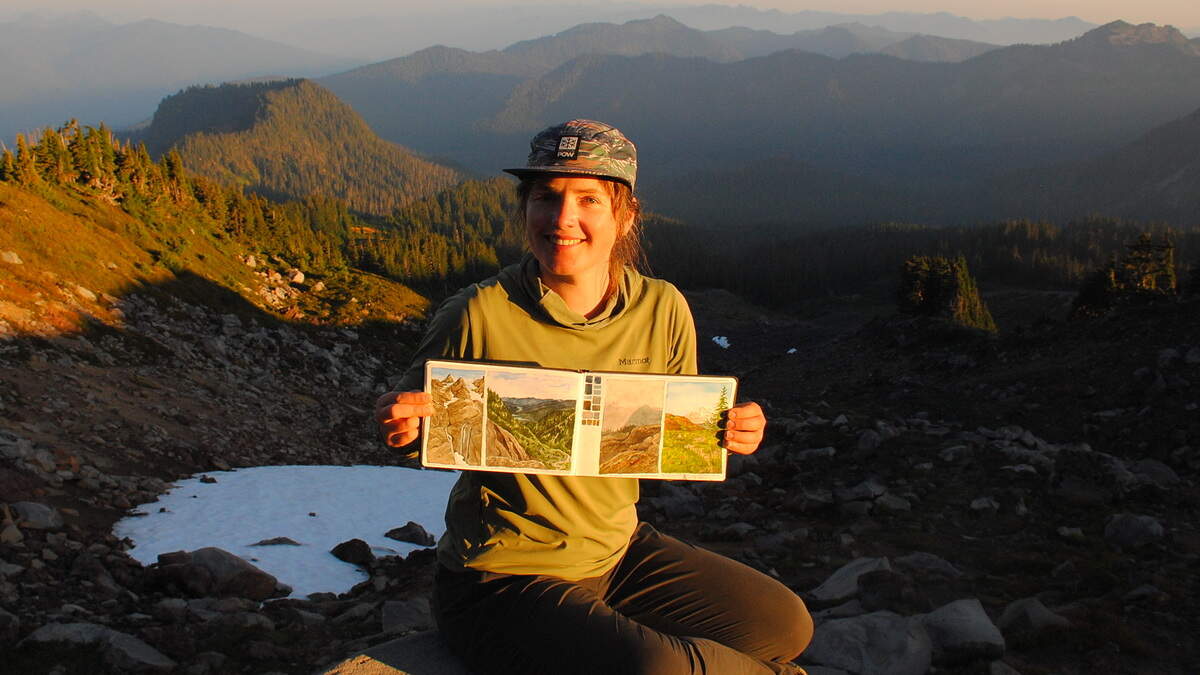 Bellingham scientist uses art to tell story of Mount Baker’s receding glaciers
