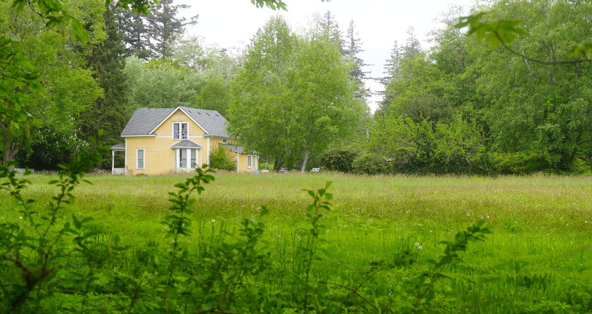 A farmhouse sits on a 4.5-acre property in the Samish neighborhood on the corner of 40th Street and Wilkin Street, just northwest of Lake Padden in Bellingham. A 29-unit subdivision development is proposed for the site that would include a mix of townhomes and detached, single-family homes.