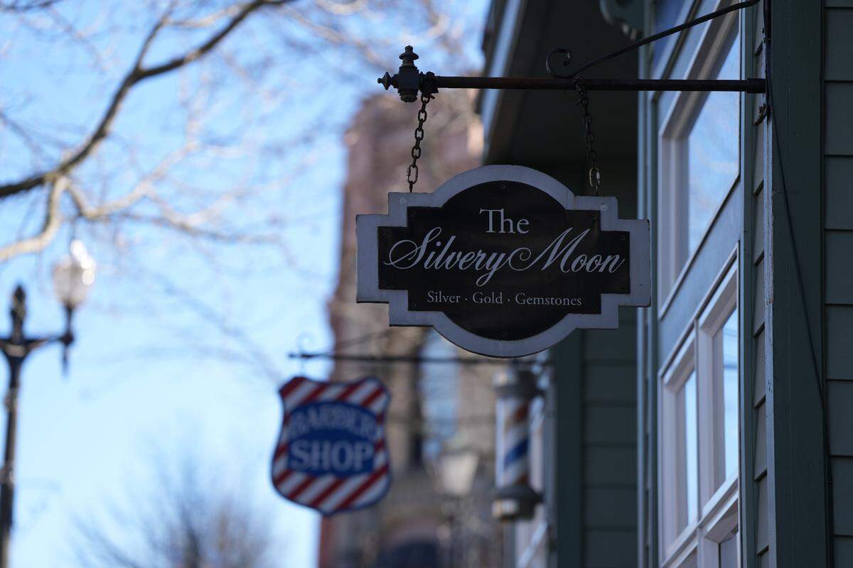 The Silvery Moon is a jewelry store in downtown Fairhaven that specializes in all colors of sapphire. It was open on Tuesday, February 13, 2024, in Bellingham, Wash.