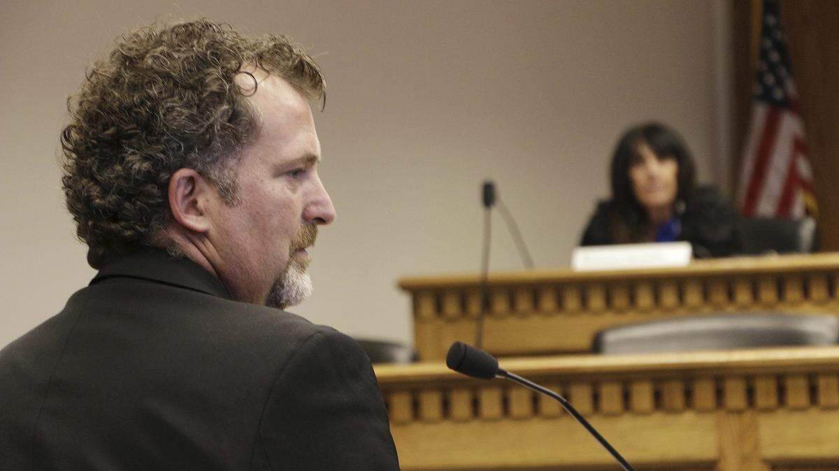 FILE - In this Feb. 5, 2015 file photo, Sen. Kevin Ranker, a Democrat from Orcas Island, listens during a hearing in Olympia, Wash. State Sen. Kevin Ranker, an Orcas Island Democrat, resigned Jan. 11 in the wake of workplace harassment allegations made by a former aide, according to an Associated Press report.