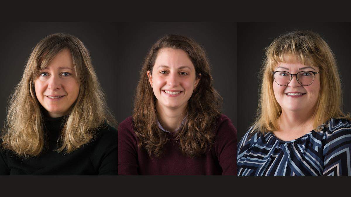 Joining the PeaceHealth Cardiology Center in Bellingham are Sarah Bedtelyon, left, an adult gerontology acute care nurse practitioner; Hannah Jacob, who received her Doctor of Nursing Practice degree from the Johns Hopkins School of Nursing in Baltimore, Maryland; and Pamela Parker, a board-certified acute care nurse practitioner.