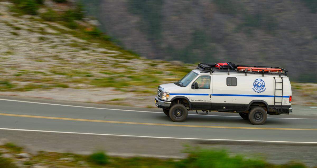 Bellingham Mountain Rescue volunteers respond to a report of an injured hiker at Artist Point in this undated photo.