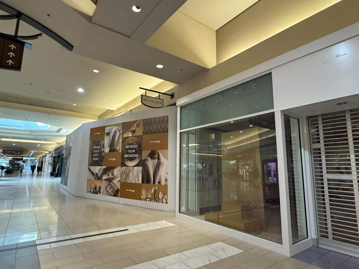 An empty suite inside the Bellis Fair mall on Thursday, Feb. 13.