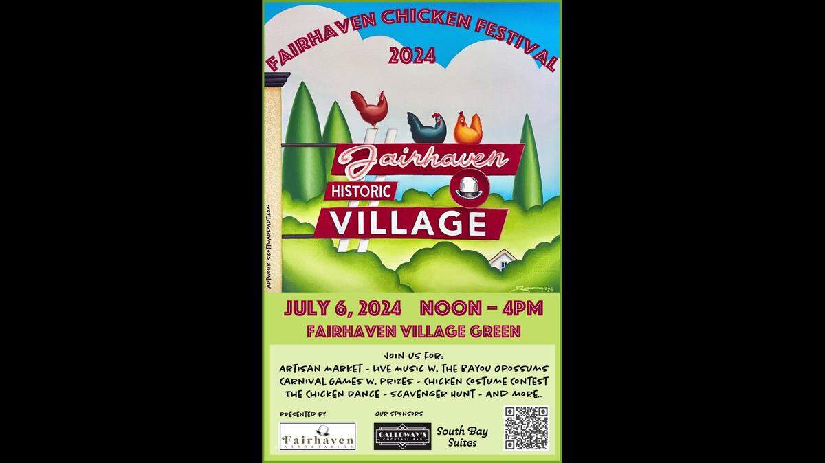 The 2024 Fairhaven Chicken Festival Poster.