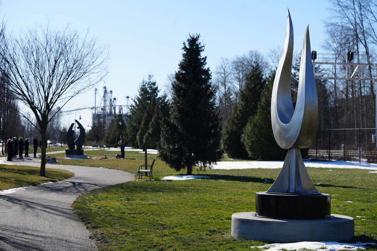 The city of Ferndale hopes to continue the art installation trend along the walking path through the park.