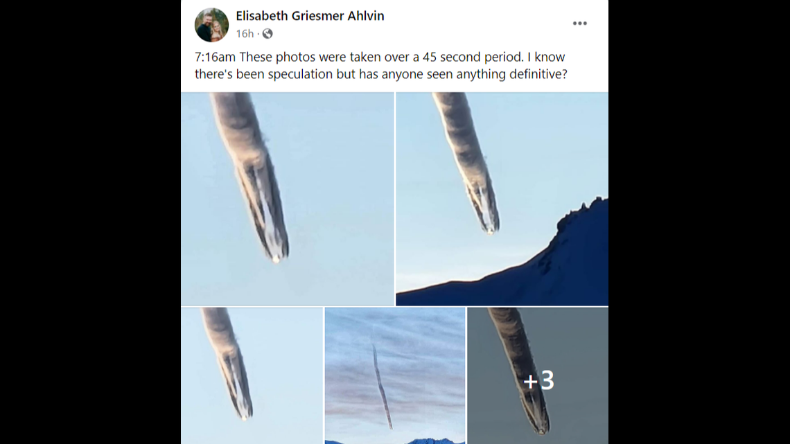 A large worm-like cloud appeared this week in the sky over Alaska’s Lazy Mountain, prompting a state investigation.