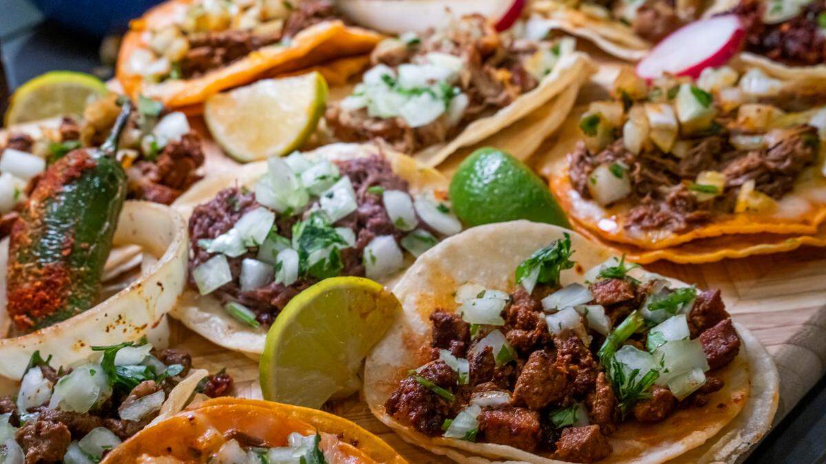 Street taco stock photo
